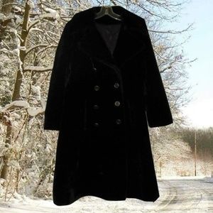 vintage faux fur black womens winter coats jackets